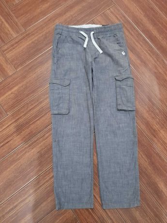 Spodnie bojówki dla chłopca H&M, szare roz. 146