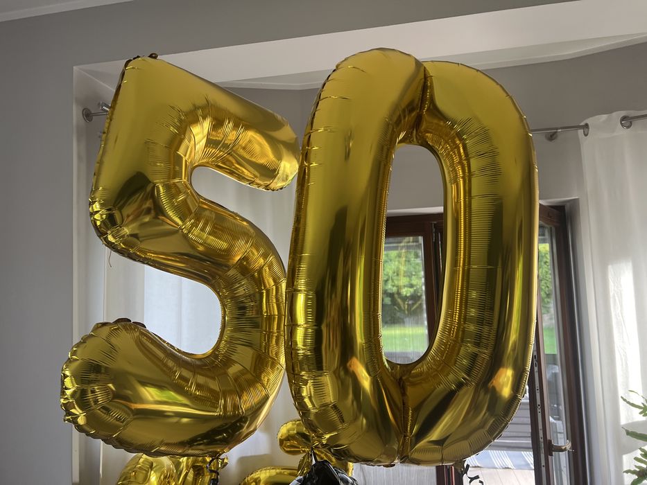 Balony 4szt  zlote 50