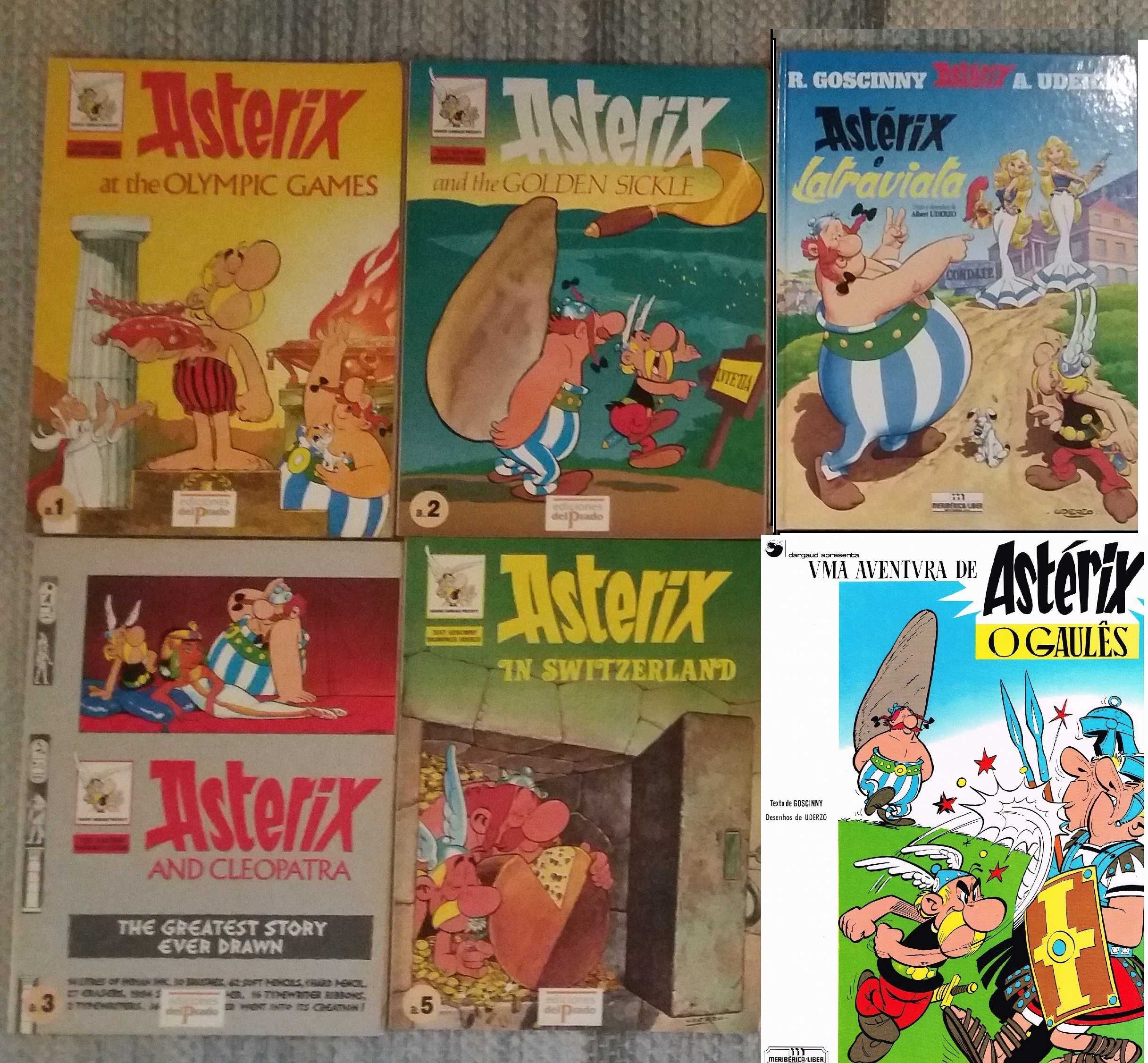 Livros - BD Asterix -tin tin - lucky luke- Disney