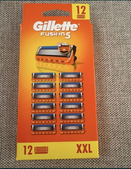 Касети для станка Gillette Fusion 5. Набір з 12 шт.