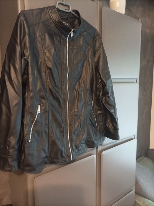 Ramoneska kurtka z eko skóry nowa bez metek, duża