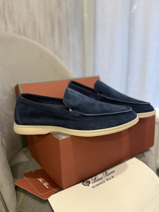 Лоферы loro piana лоро пиана мужские туфли чоловічі замшеві