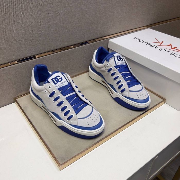 DOLCE GABBANA белые с синим мужские кроссовки унисекс серые оригинал