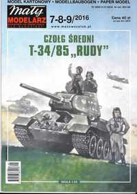 Mały Modelarz 7-8-9_2016 T-34 RUDY model 1:25