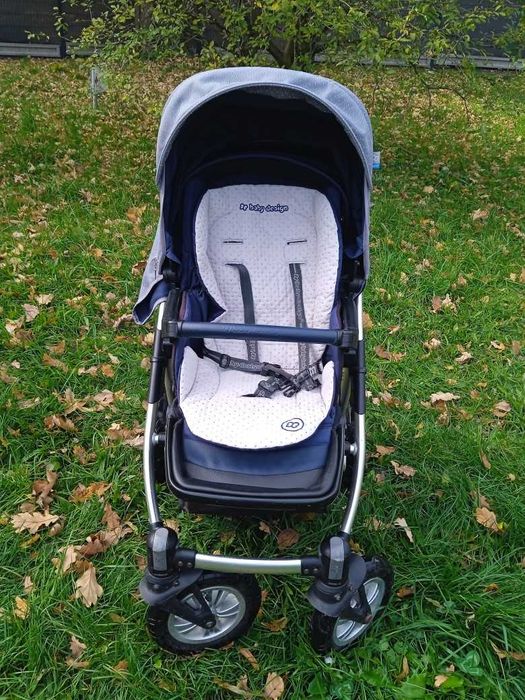 Wózek głęboki Baby Design + spacerówka obracana
