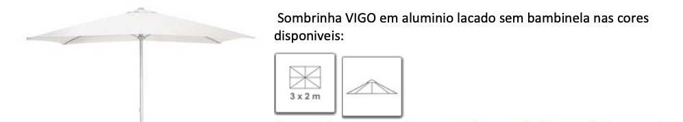 Guarda Sol Exterior 3X2