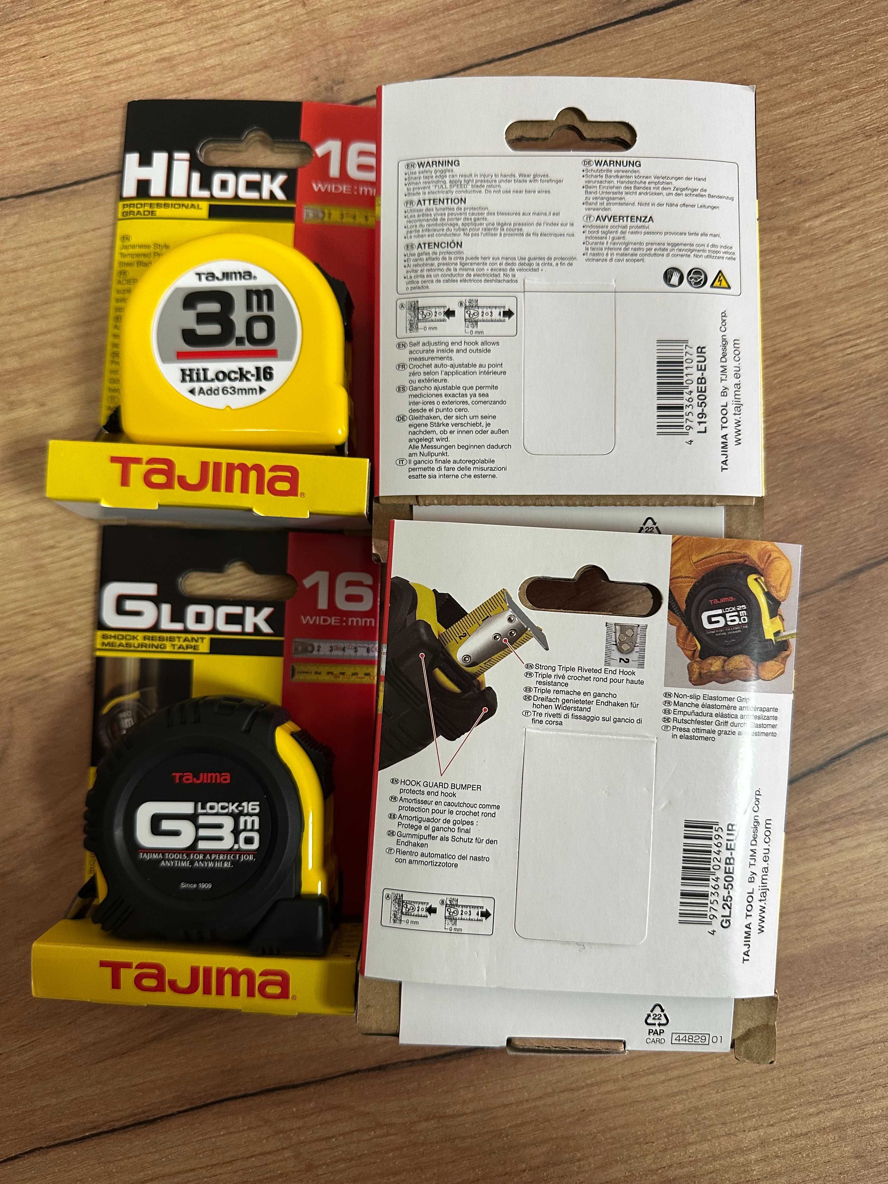 Рулетки Tajima 3 та 5 м (Японія)