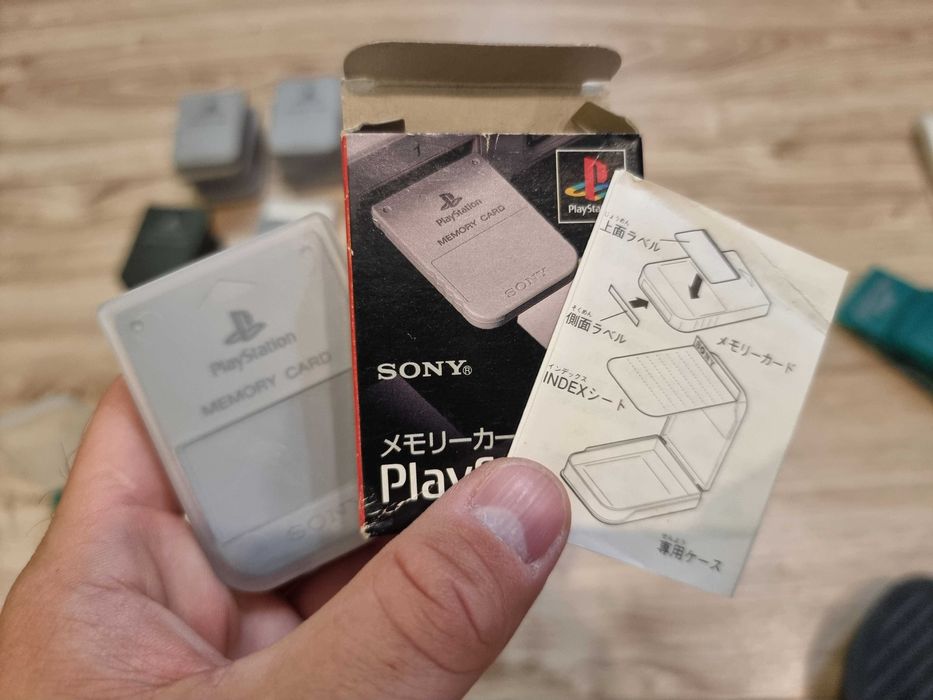 Oryginalna karta pamięci Playstation PS1 PSX SCPH-1020 + pudełko JAPAN