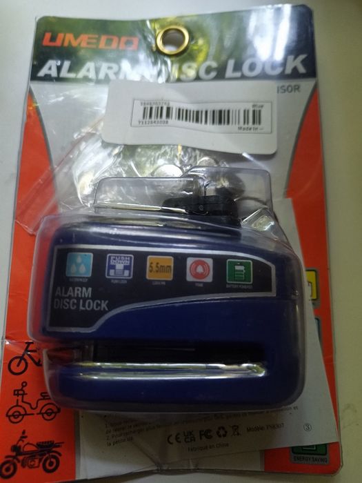 Продам замок с  сигнализация alarm и без на диск тормоза