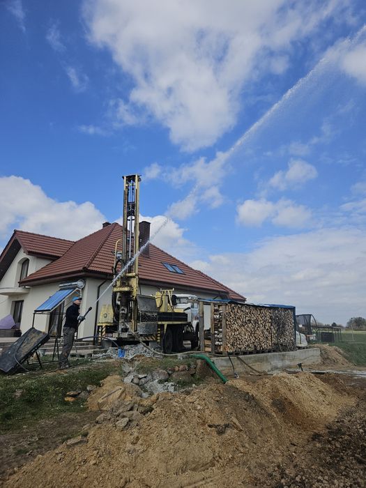 Studnie głębinowe pompy ciepła odwierty