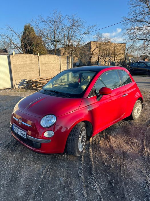 Fiat 500. Przebieg 98 493 czerwony 1.2 panorama dach. CZYTAJ OPIS