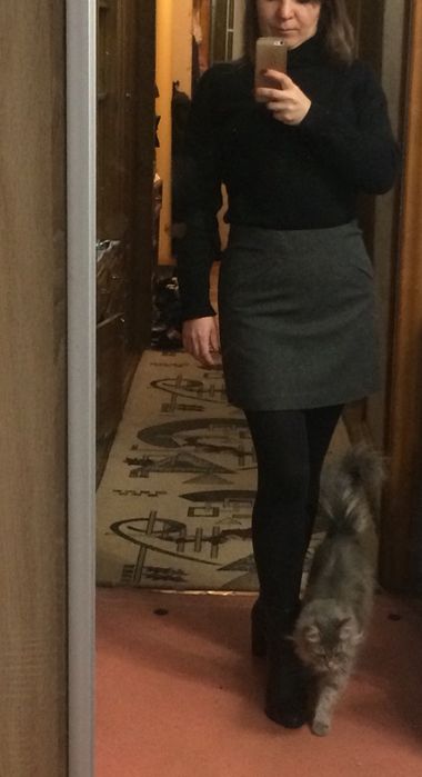 Юбка h&m шерсть,вовна