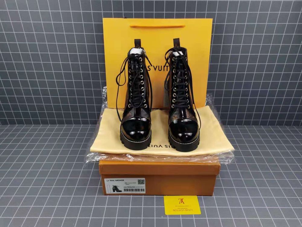 Kozaki Buty Na Obcasie Louis Vuitton LV