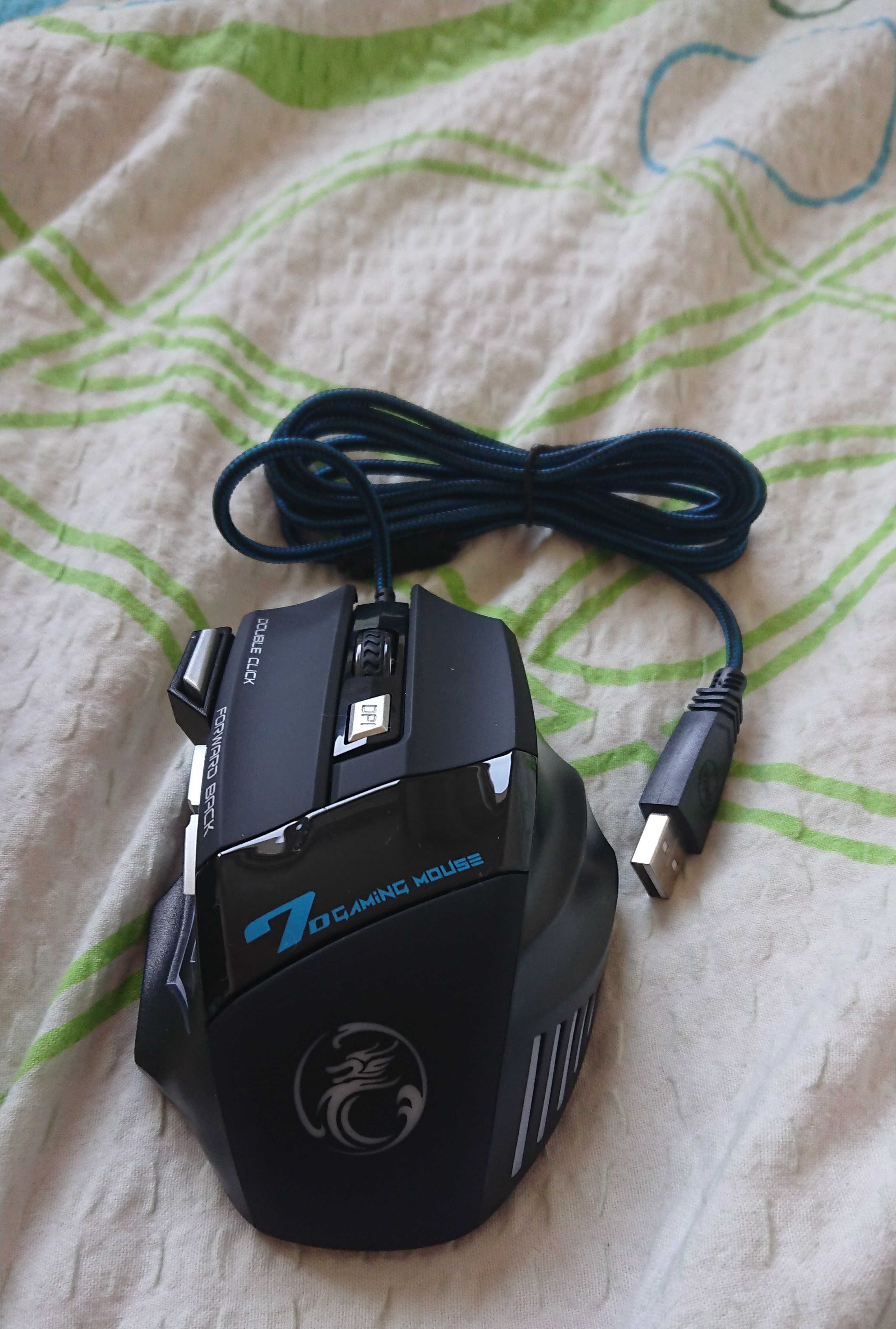 Myszka komputerowa USB z dodatkowymi przyciskami Optyczna Mysz