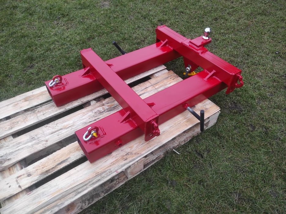 Belka 3w1 z hakiem trawers na widly do bigbag kula do przyczepy zaczep