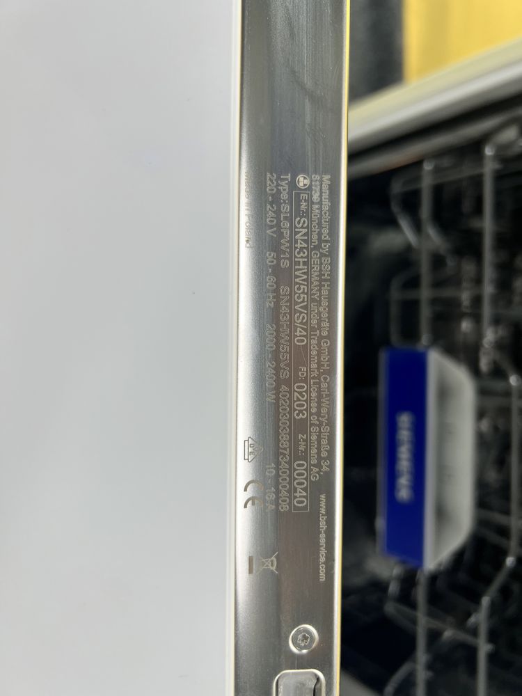 ПММ Siemens iQ500 SN43HW55VS встраиваемая 60см WiFi