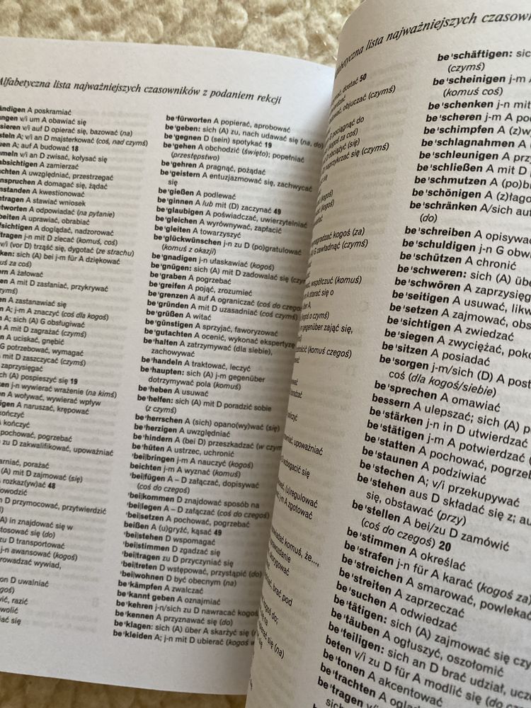 Czasowniki niemieckie z pełnymi odmianami
