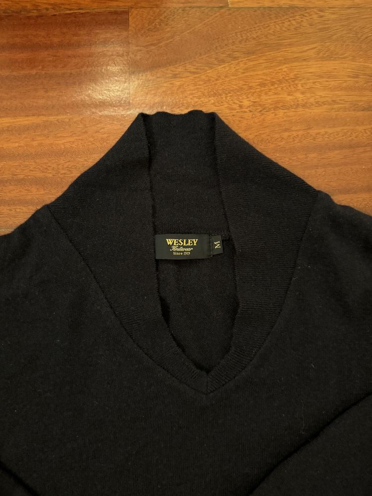 Pullover Wesley azul e cinzento tamanho M