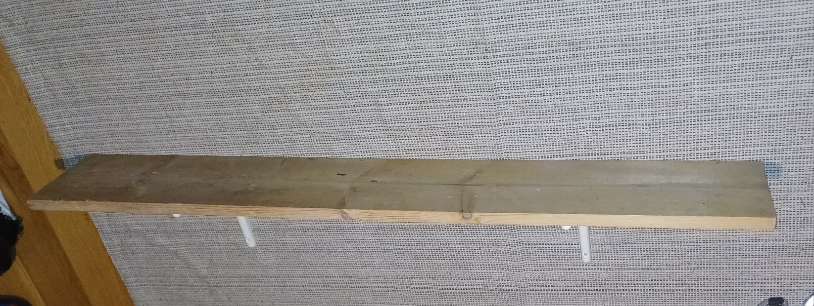 Półka do garażu itp drewno sosna 18x120cm #2 wsporniki ikea Toruń