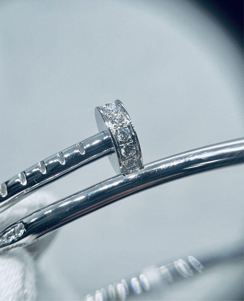 Золотой браслет Cartier Juste un Clou small. Белое золото 750 проба.