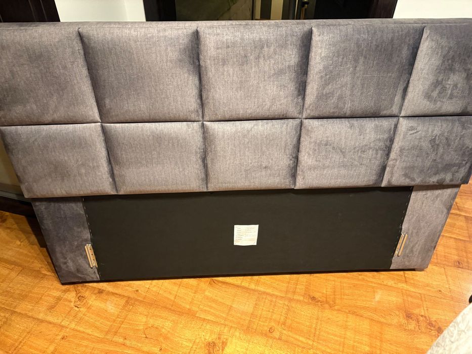 Wezgłowie szare do łóżka