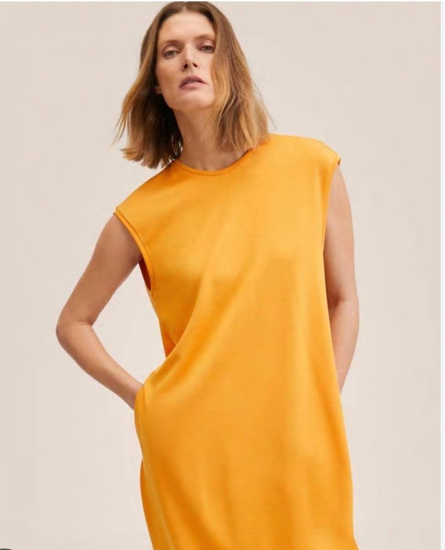 Vestido Mango Amarelo