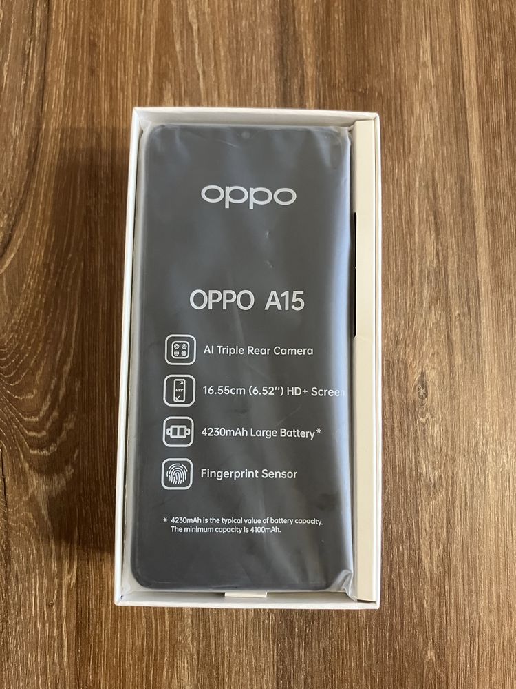 Oppo A15 czarny nowy nieużywany