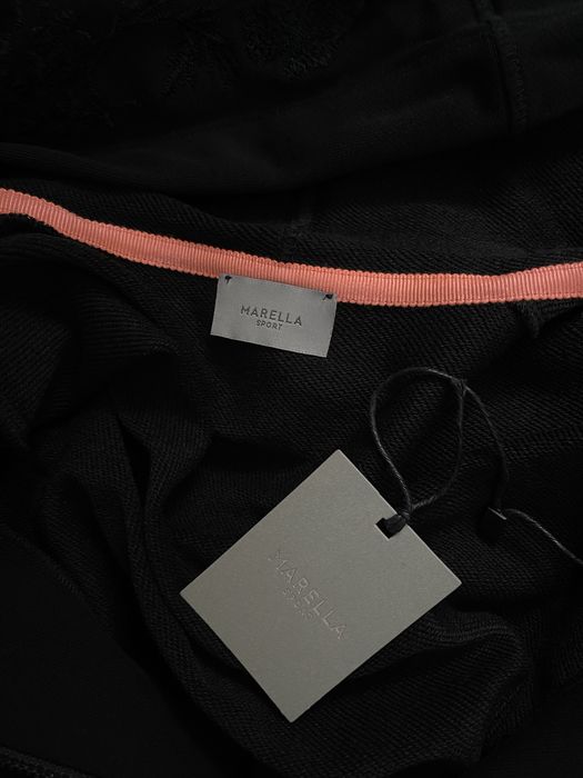 Sukienka czarna dresowa Marella