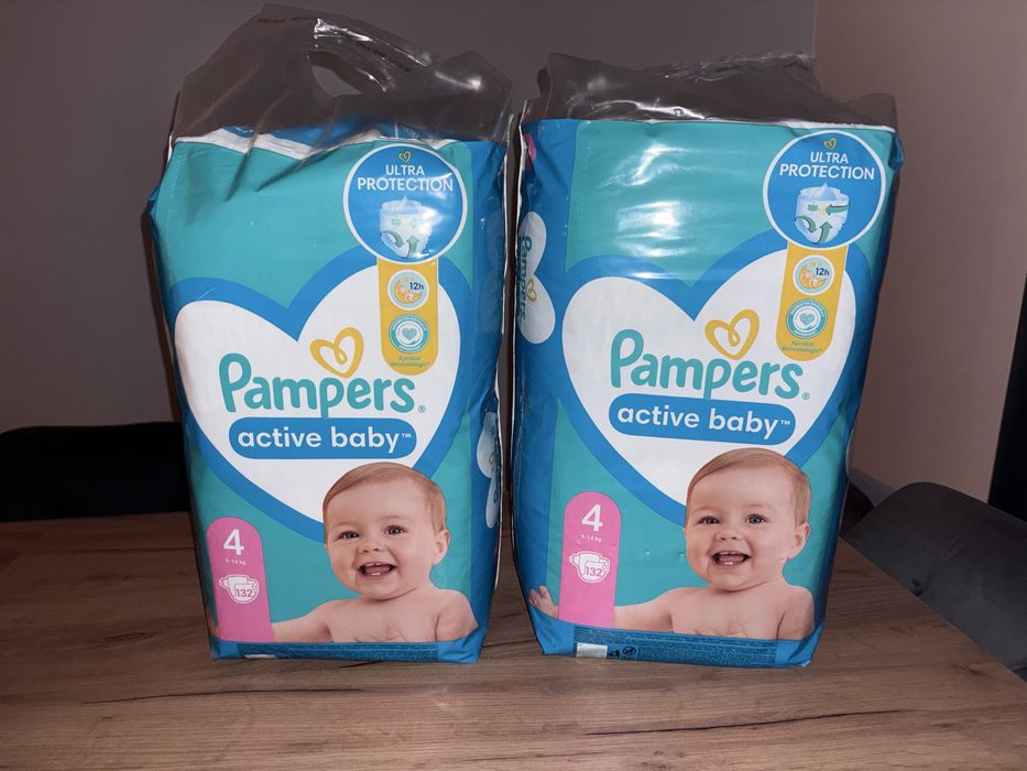 264 sztuki pampers active baby 4 pampers