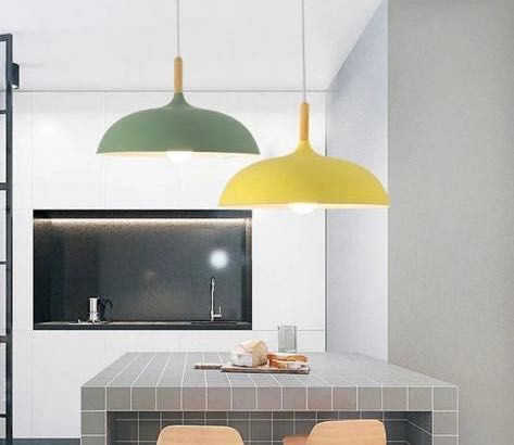 Nowa lampa wisząca zielona 40cm