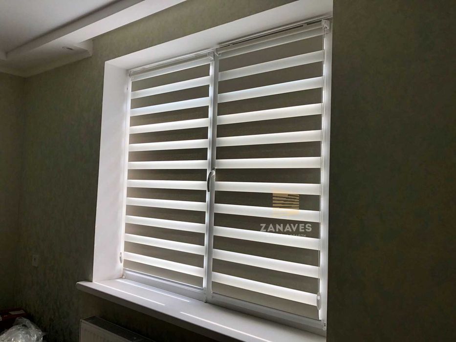 Тканинні ролети, жалюзи день ночь, римські, рулонні штори, ролеты