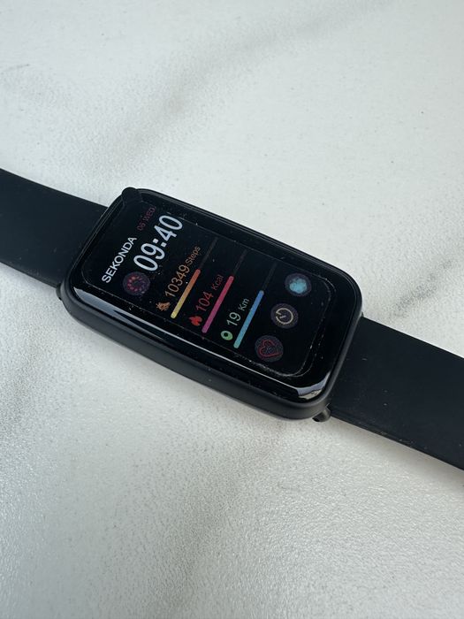 Nowy smartwatch Sekonda Track 26mm czarny silikonowy pasek