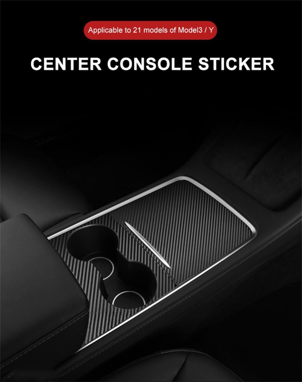 Наклейки на панель карбон Tesla 3, Y 21-23 року