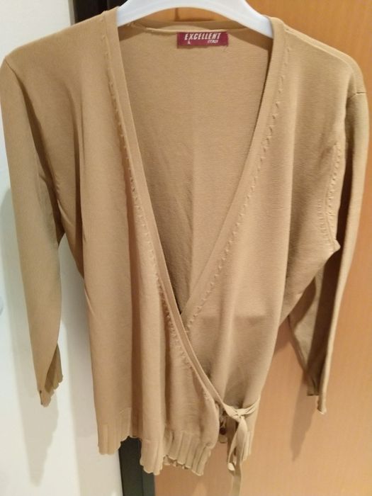 Casaco meia estação creme