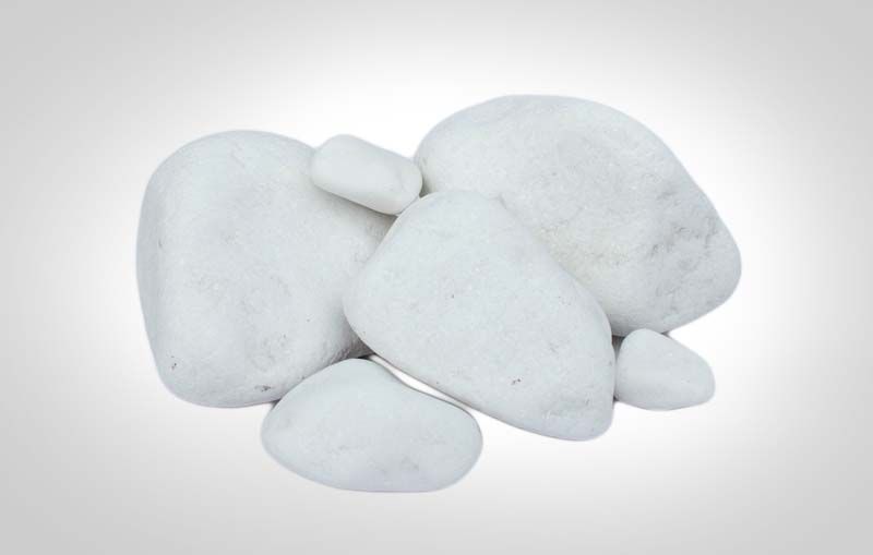 Otoczak biały grecki THASSOS white angel śnieżnobiały kamień ozdobny