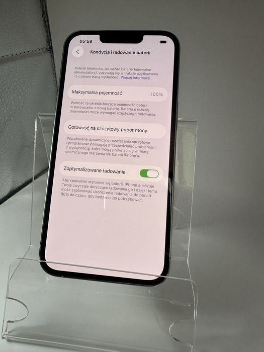 iPhone 13 Pro 128GB 100% KONDYCJA silver biały Gwarancja zestaw