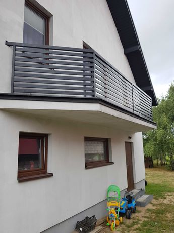 Balustrada balkonowa metalowa stalowa barierka