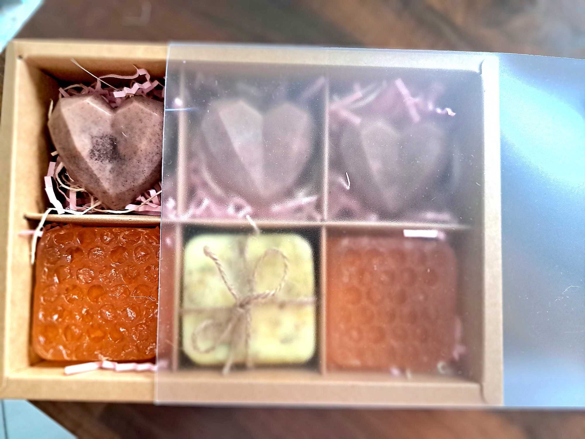 Zestaw prezentowy mydełek handmade na Walentynki