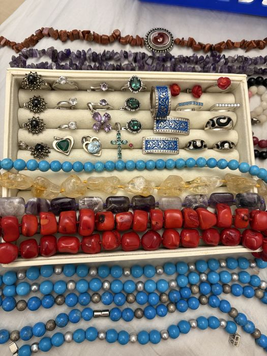 Срібло,серебро 925 кварц,топаз,емаль,корал,бирюза,аметист,опал,агат