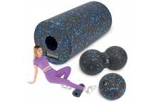 Zestaw do masażu EPP ROLLER PIŁKA DUOBALL 3w1 FITNESS masażer POZ