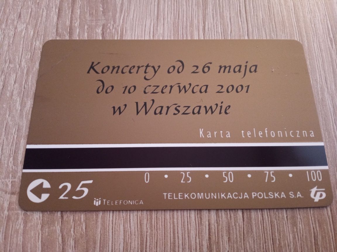 Karta telefoniczna ZŁOTA Music&Film NOWA