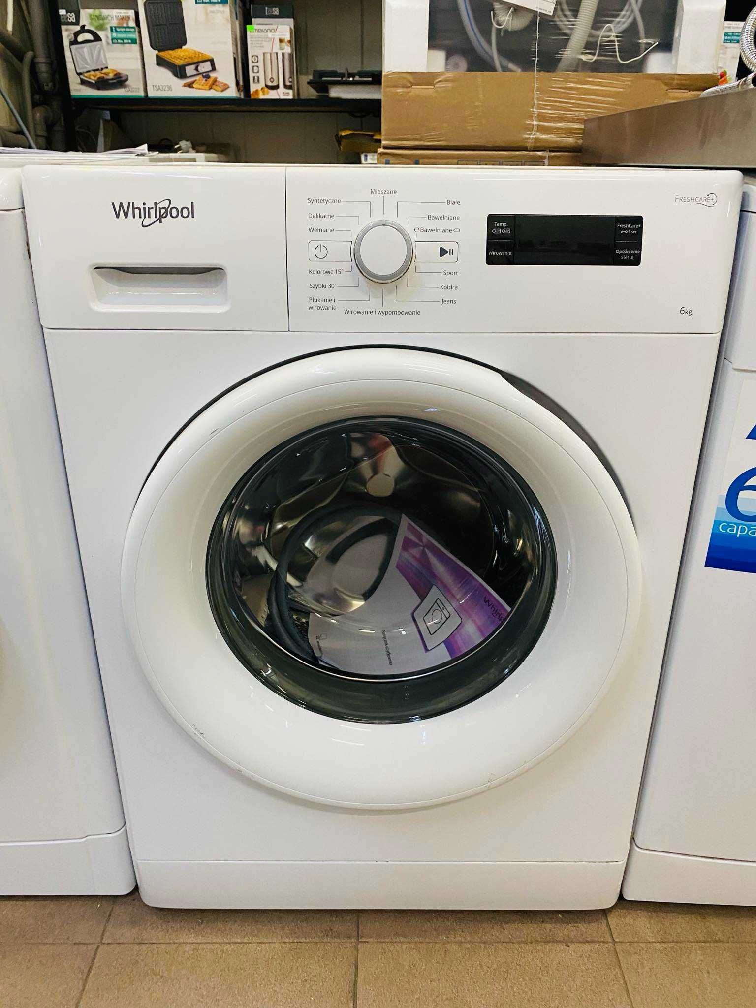 Pralka Whirlpool 6 kg załadunku 1200 obrotów Prosta Obsługa! GWARANCJA