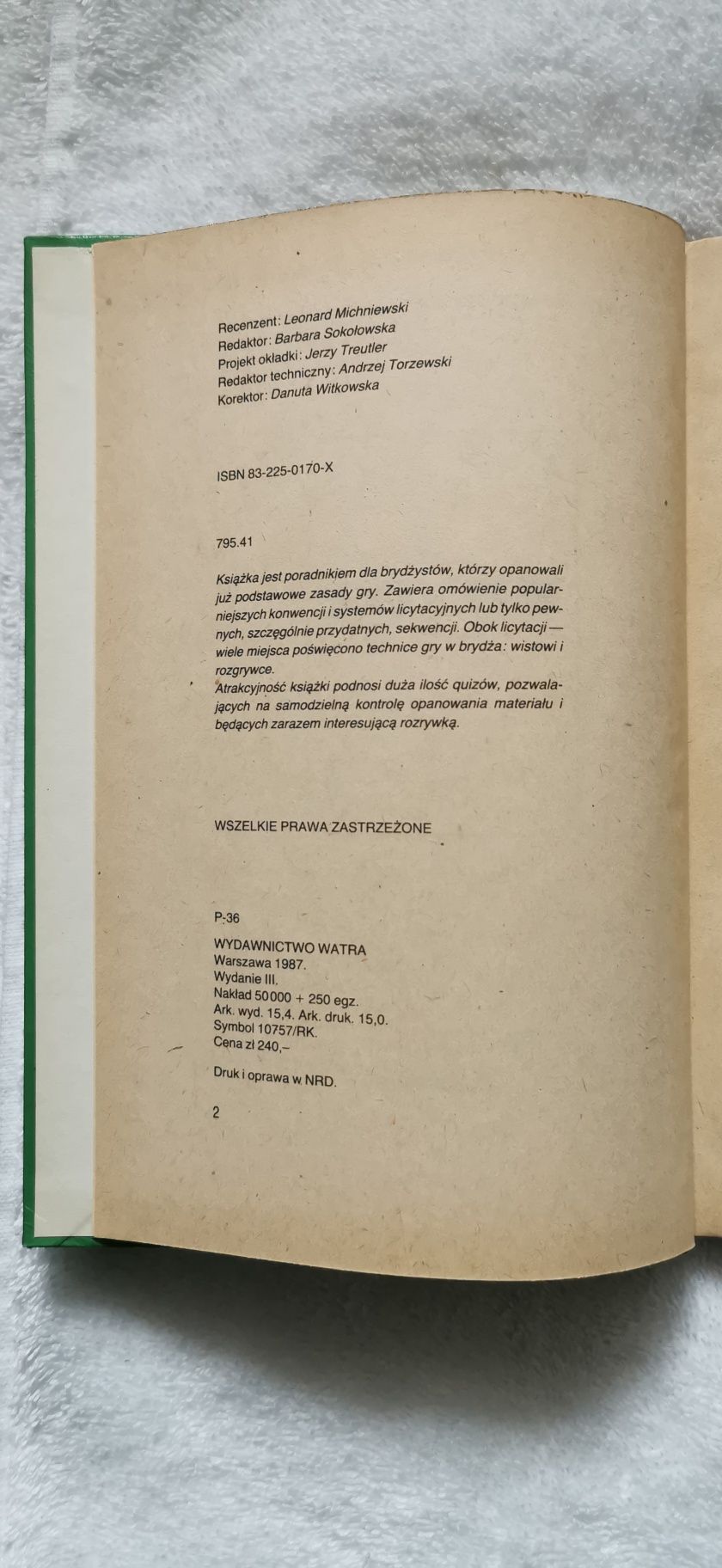 Brydż  Andrzej Macieszczak Janusz Korwin-Mikke