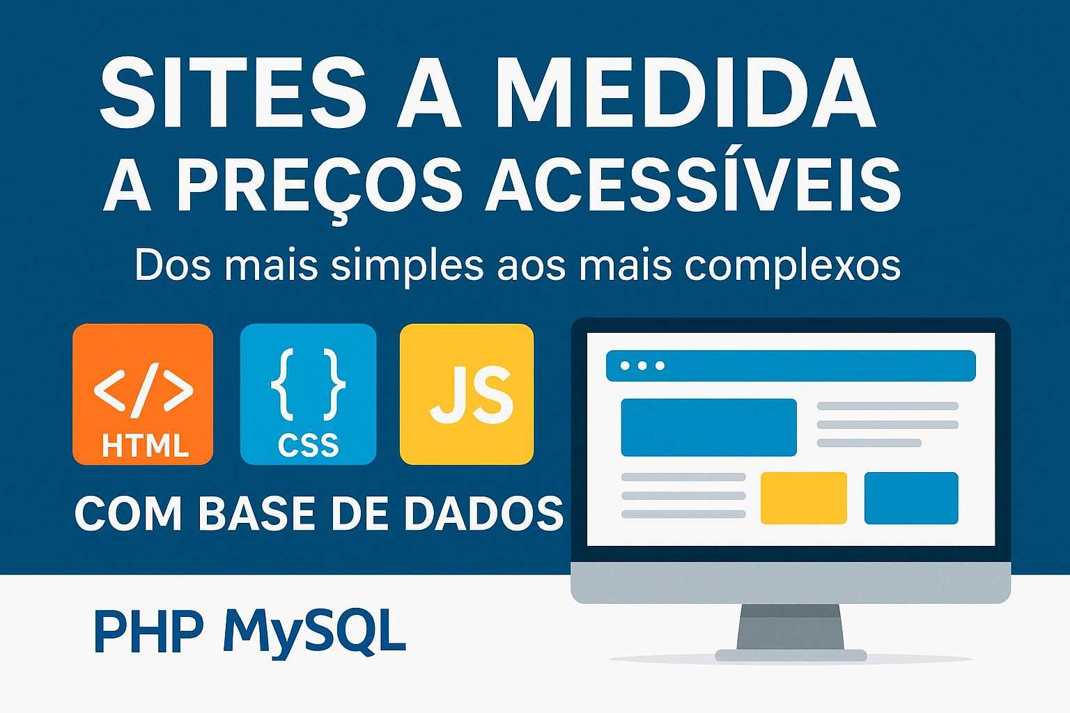 Sites a medida a preços acessíveis