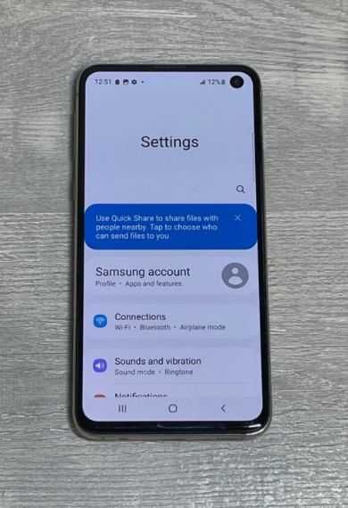 Samsung Galaxy S10e Dual Sim 128GB Preto Prisma, Livre A