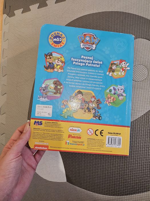 Ksiazka psi patrol paw patrol poznaj moj swiat w świecie psiego patrol