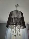 Lampa wisząca z kryształkami
