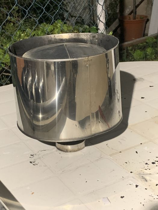 Chapéu de salamandra em inox