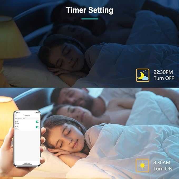 Żarówki Smart LED E14 C37 Kolory WiFi 6W 600lm, 2 szt.
