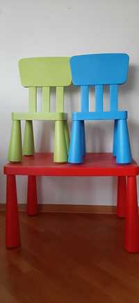 Stolik 2 krzesełka dla dziecka ikea Mamut